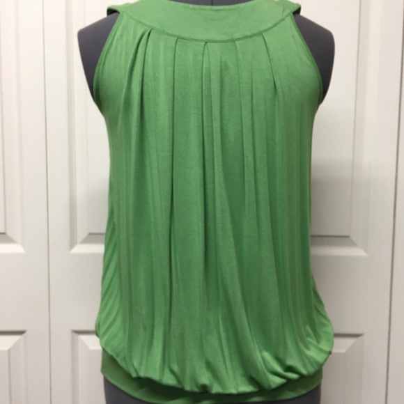 Steven Edwards green knit top with a sequined yoke. Very good condition. - Picture 2 of 3